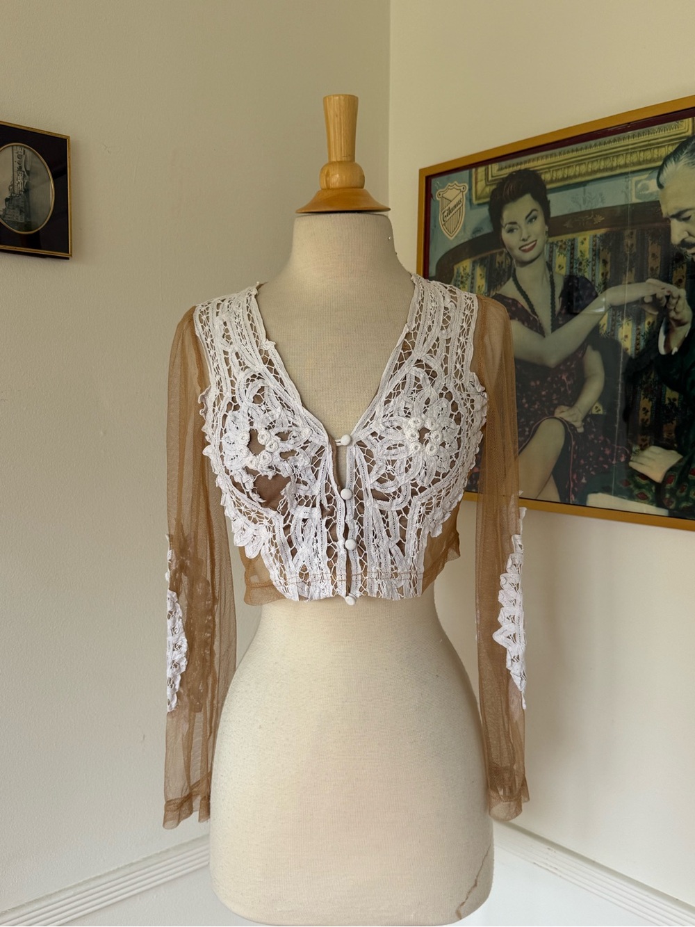 Lace & Mesh Boho Blouse
